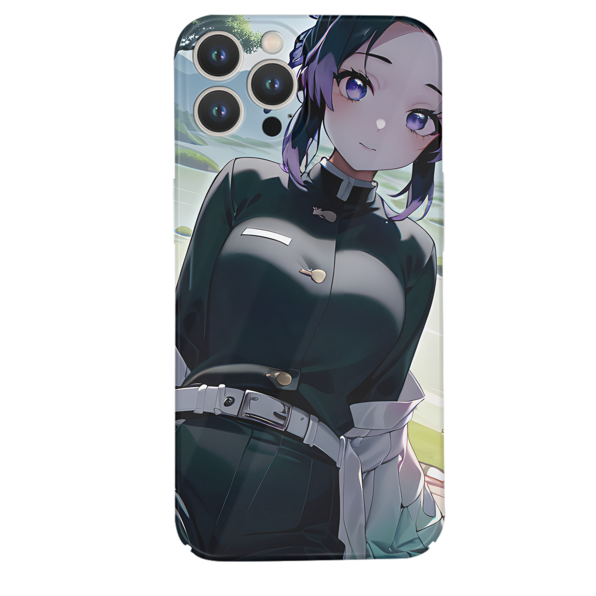 （画像用） 鬼滅の刃（きめつのやいば）蟲柱-胡蝶 しのぶ／こちょう しのぶ Kochou Shinobu 【iPhone 14シリーズ対応】ハードケース